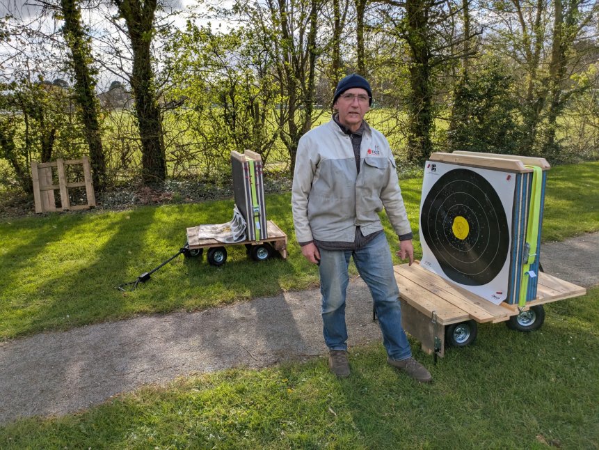 Nos Archers ont du talent ! Daniel B, faiseur de cibles mobiles