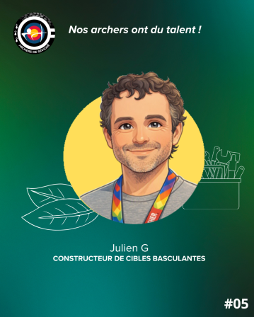 Nos Archers ont du talent ! Julien G, Constructeur de Cibles basculantes