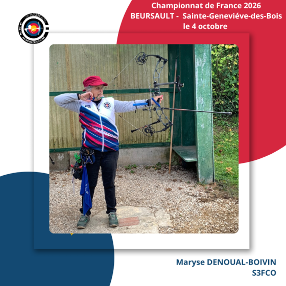 Direction le Championnat de France Beursault pour Maryse